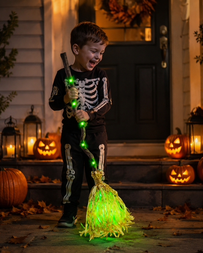 Enchanted Moving Witch Broom