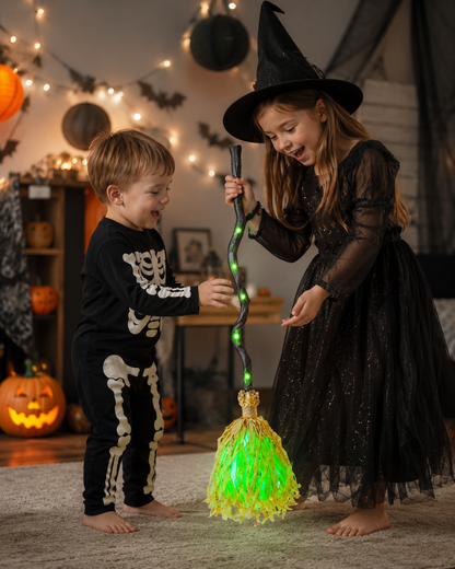 Enchanted Moving Witch Broom