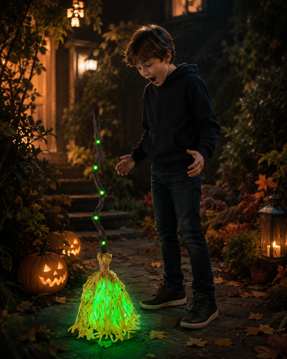 Enchanted Moving Witch Broom
